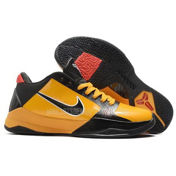 sneakers nike nba homme de jaune zoom kobe v 5 sb657