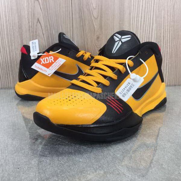 sneakers nike nba homme de jaune zoom kobe v 5 sb666